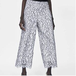 Zara Lace Culotte Pants: Ssize